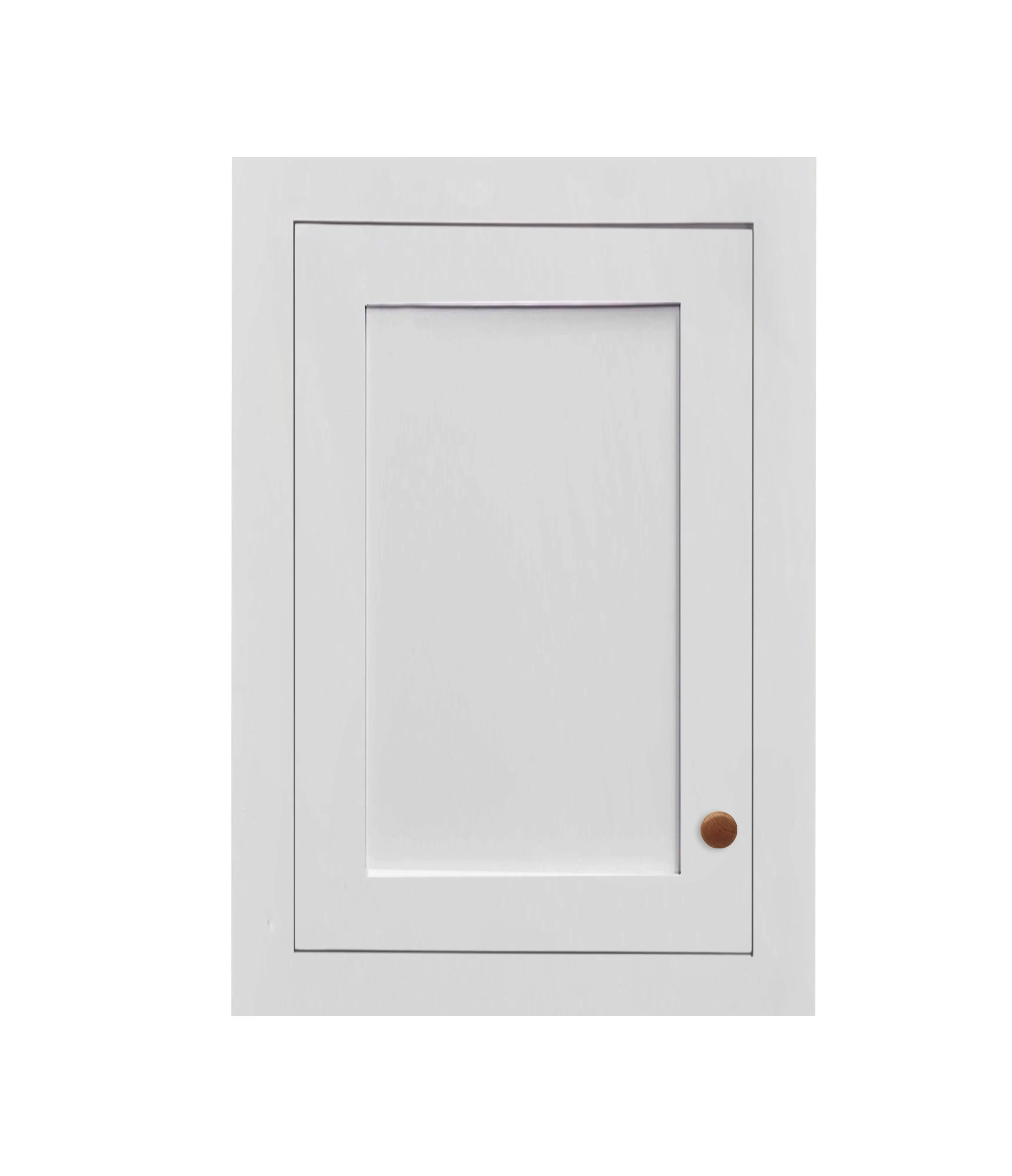 15" Wide Custom Stacker Inset Shaker Wall Cabinet - Single Door 9", 12", 15", 18", 21", 24" & 27" Tall