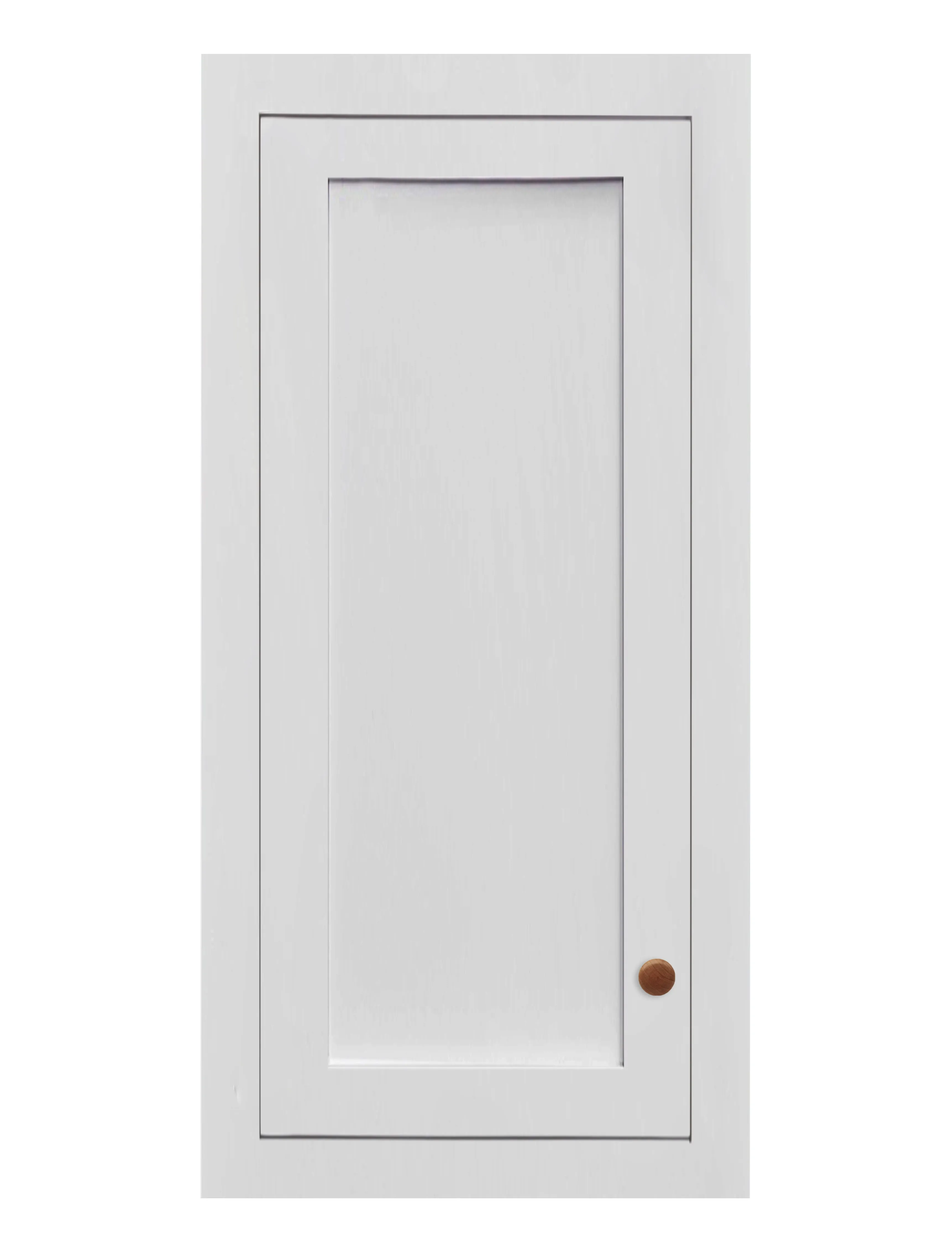 15" Wide Custom Stacker Inset Shaker Wall Cabinet - Single Door 9", 12", 15", 18", 21", 24" & 27" Tall