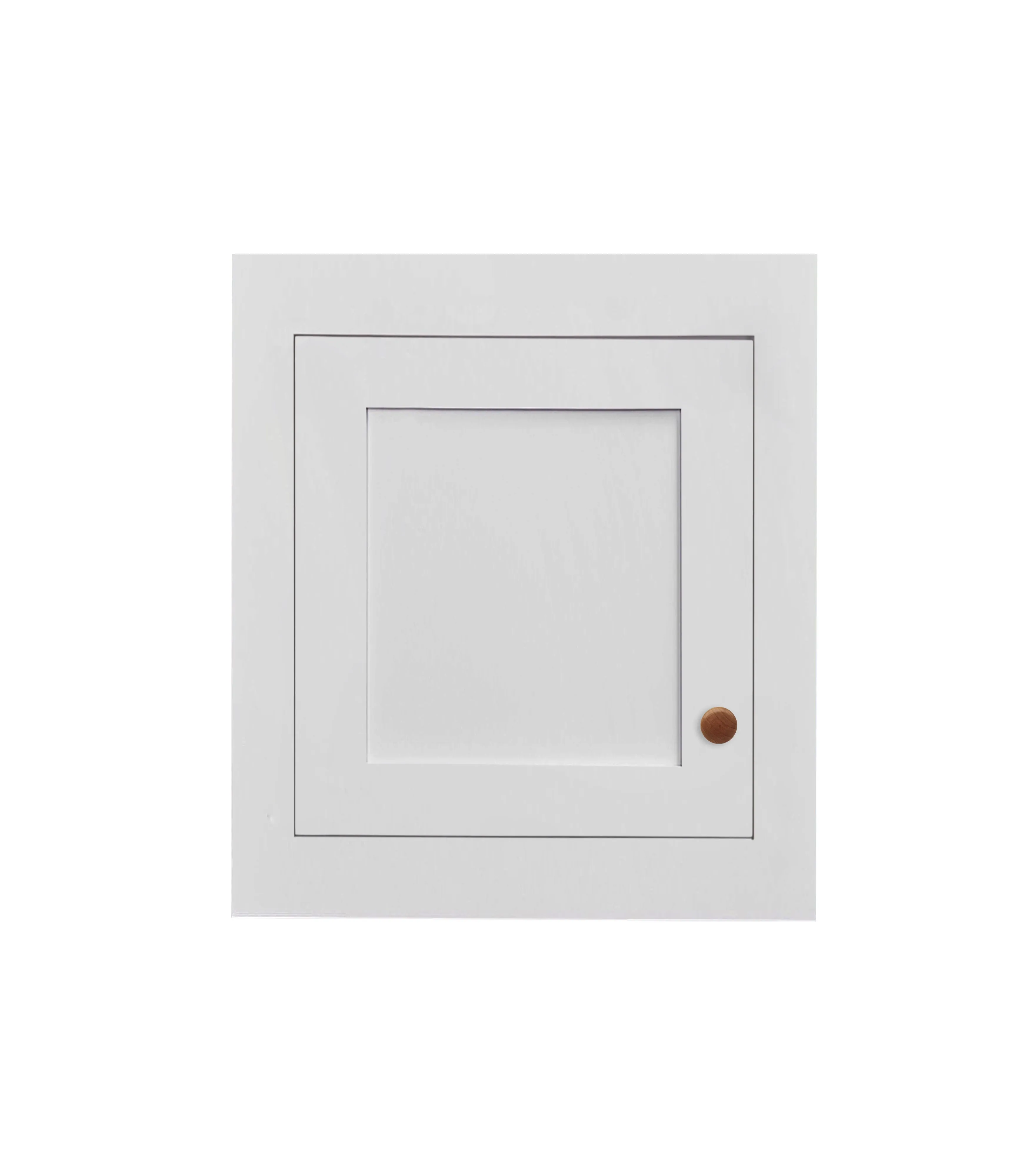 15" Wide Custom Stacker Inset Shaker Wall Cabinet - Single Door 9", 12", 15", 18", 21", 24" & 27" Tall