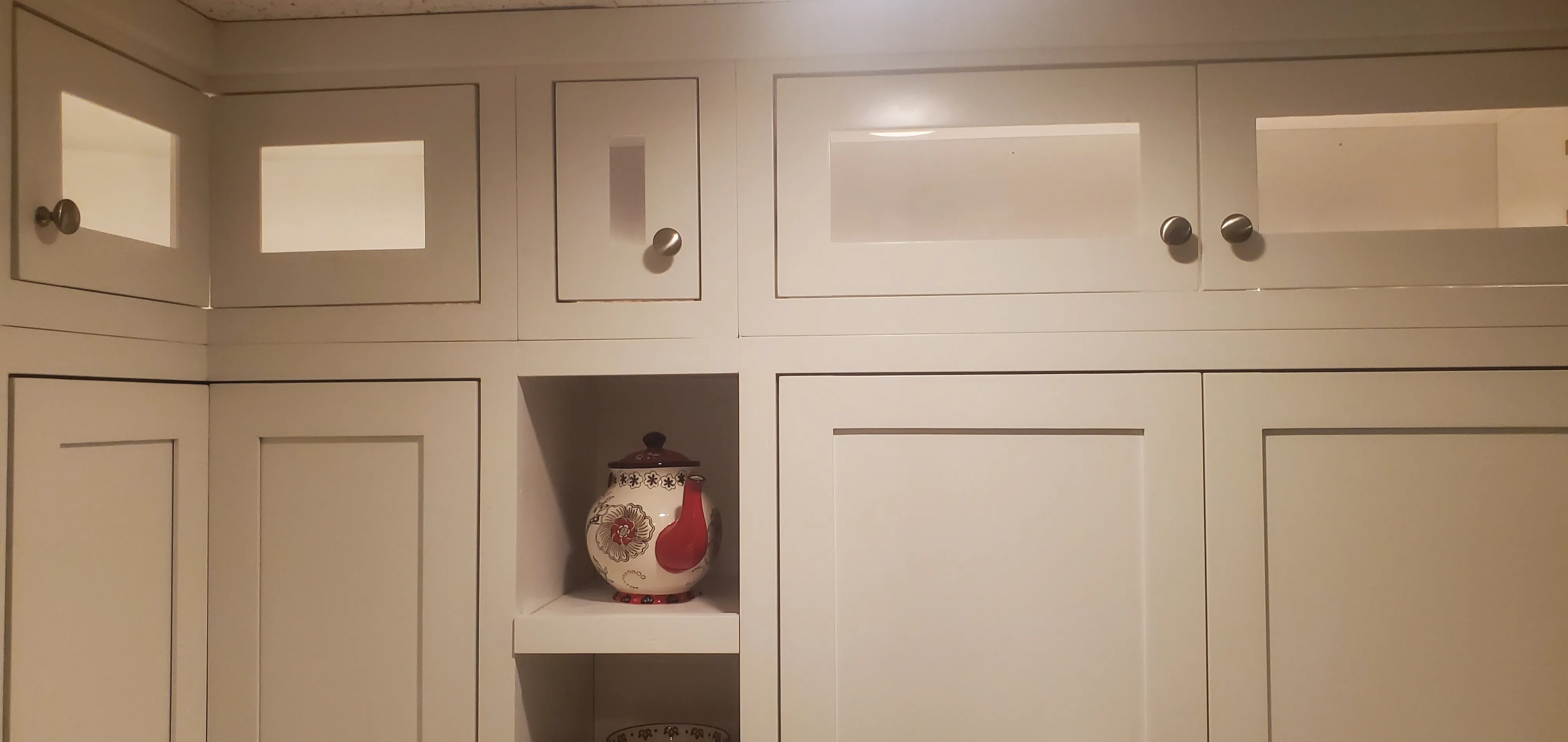 15" Wide Custom Stacker Inset Shaker Wall Cabinet - Single Door 9", 12", 15", 18", 21", 24" & 27" Tall