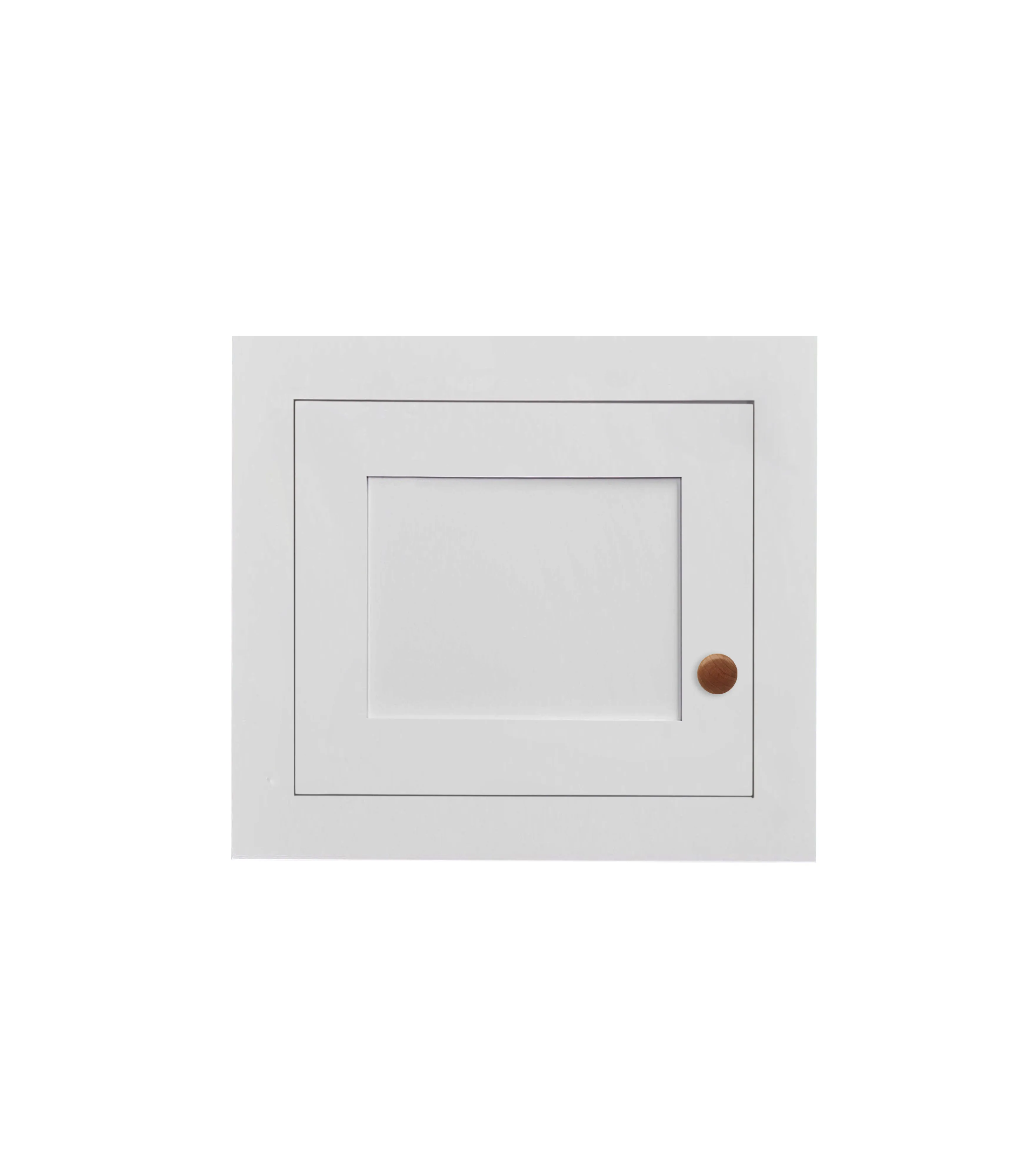 21" Wide Custom Stacker Inset Shaker Wall Cabinet - Single Door 9", 12", 15", 18", 21", 24" & 27" Tall