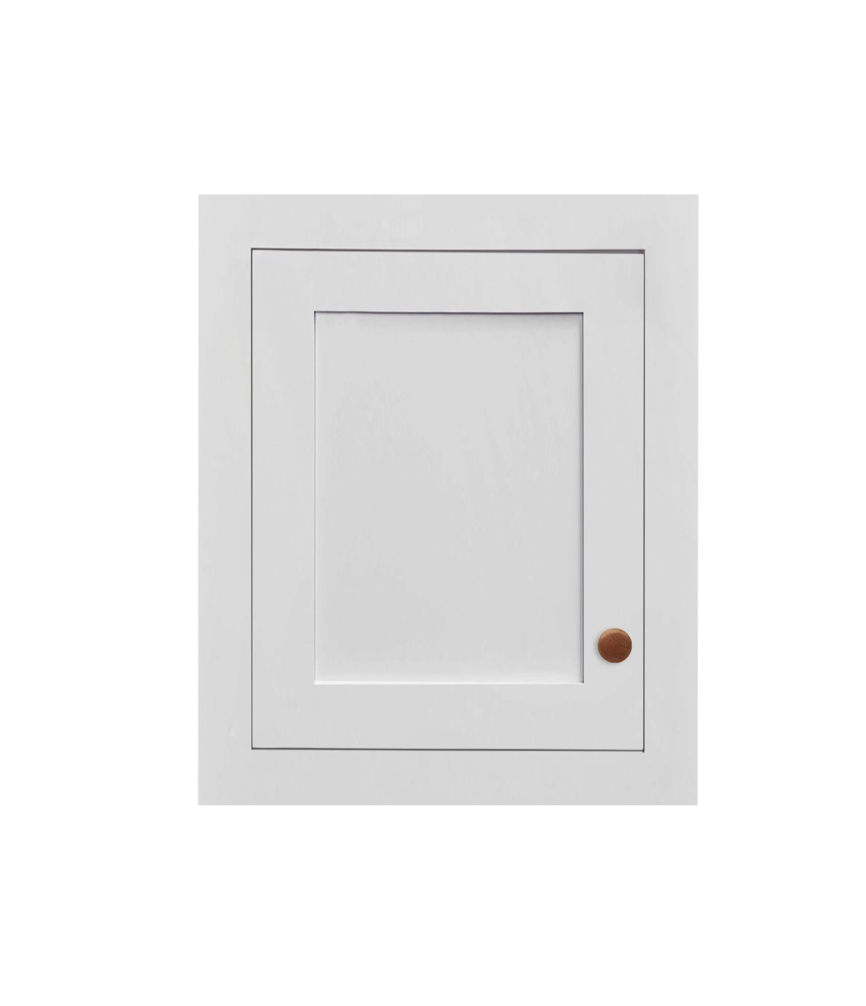 21" Wide Custom Stacker Inset Shaker Wall Cabinet - Single Door 9", 12", 15", 18", 21", 24" & 27" Tall