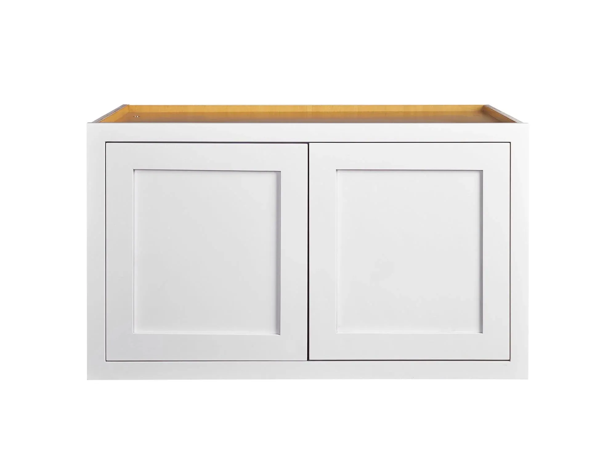 24" Wide Custom Color Stacker Inset Shaker Wall Cabinet - Single Door 12", 15", 18" & 21" Tall