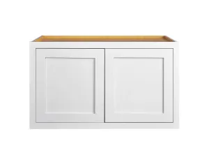 24" Wide Custom Color Stacker Inset Shaker Wall Cabinet - Single Door 12", 15", 18" & 21" Tall
