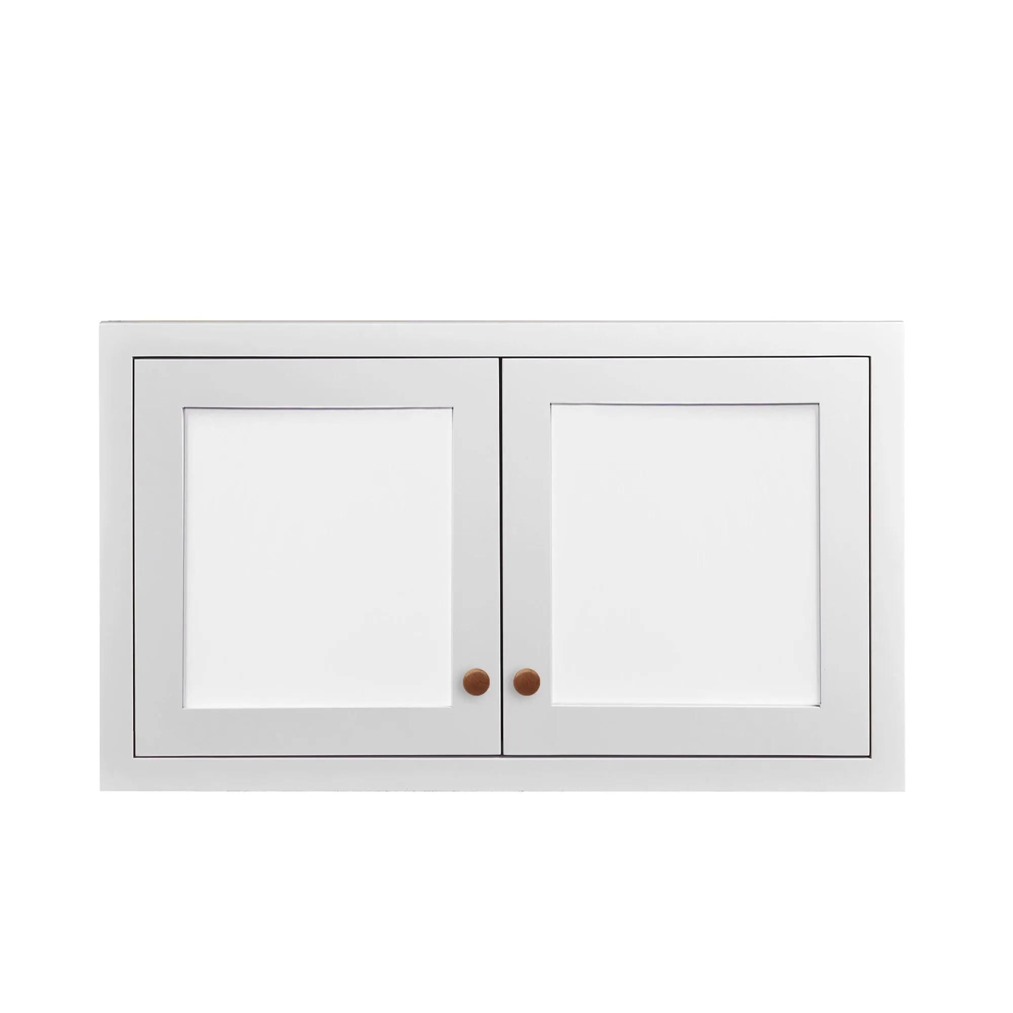 24" Wide Custom Color Stacker Inset Shaker Wall Cabinet - Single Door 12", 15", 18" & 21" Tall