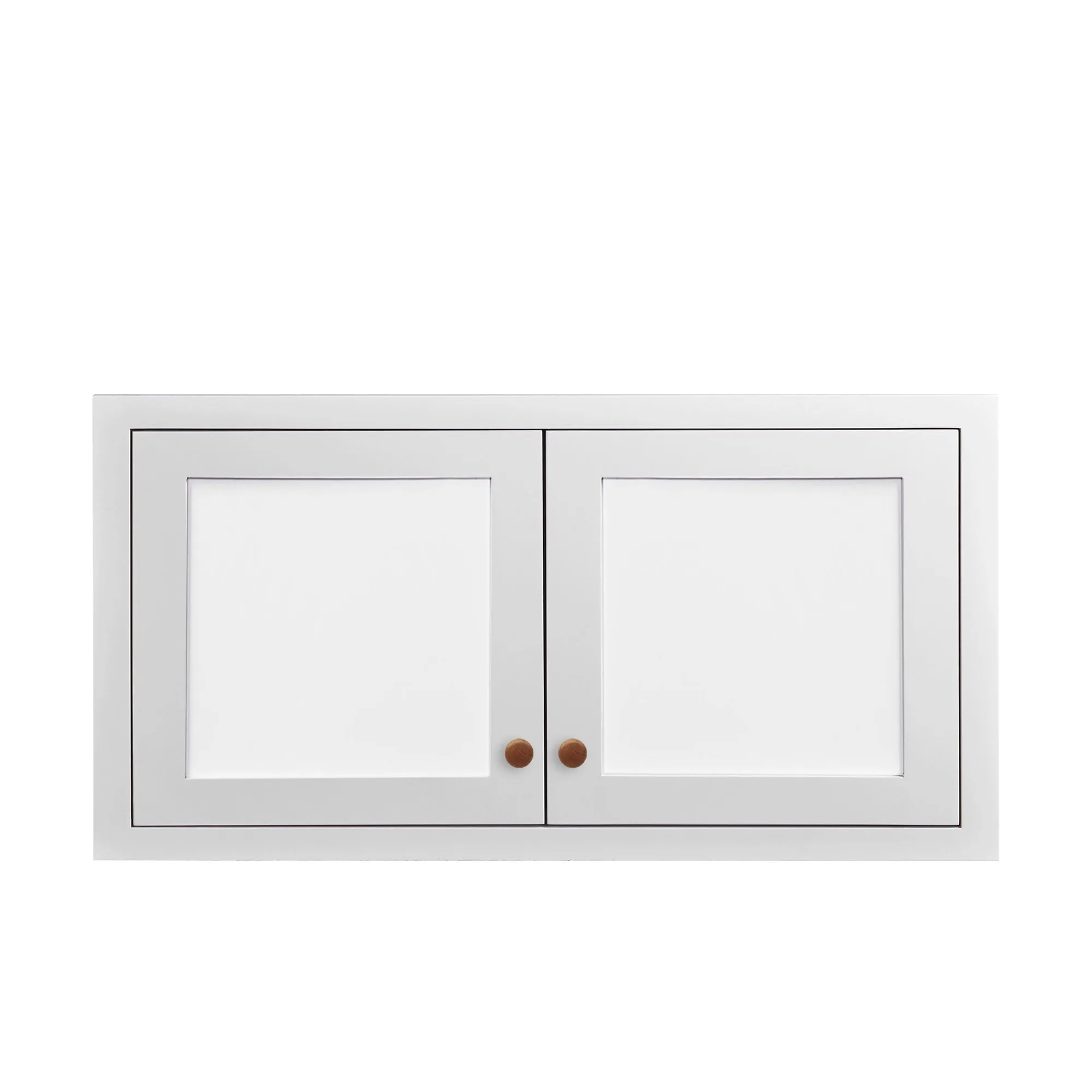 24" Wide Custom Color Stacker Inset Shaker Wall Cabinet - Single Door 12", 15", 18" & 21" Tall