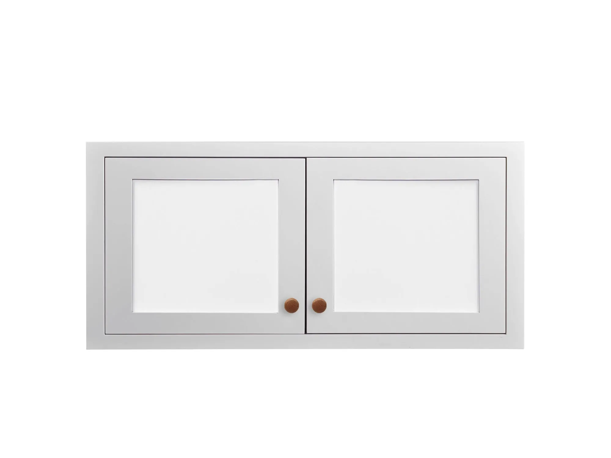 24" Wide Custom Color Stacker Inset Shaker Wall Cabinet - Single Door 12", 15", 18" & 21" Tall
