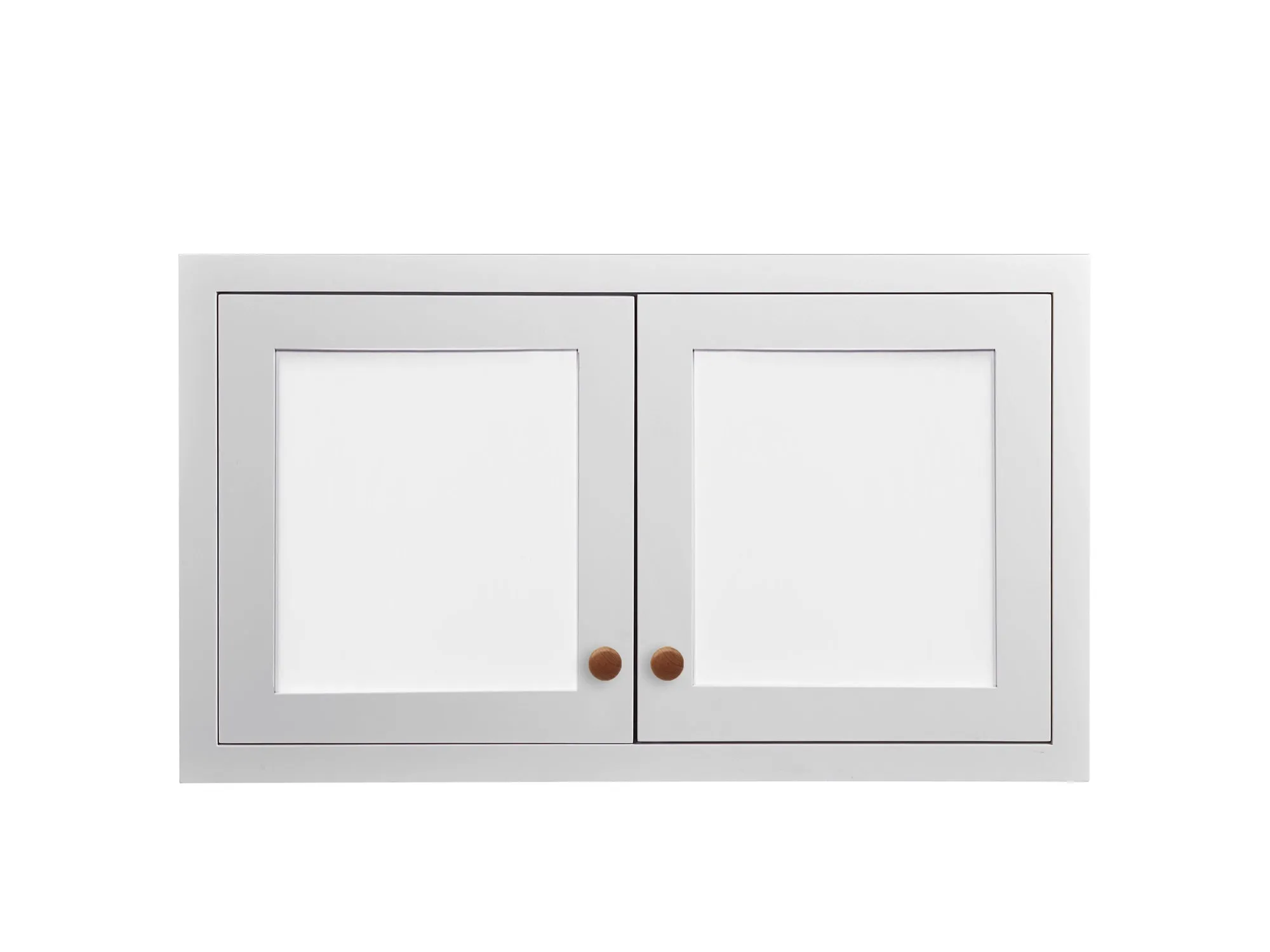 24" Wide Custom Color Stacker Inset Shaker Wall Cabinet - Single Door 12", 15", 18" & 21" Tall