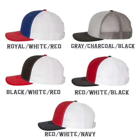 3 Line Custom Hat - Snapback Trucker