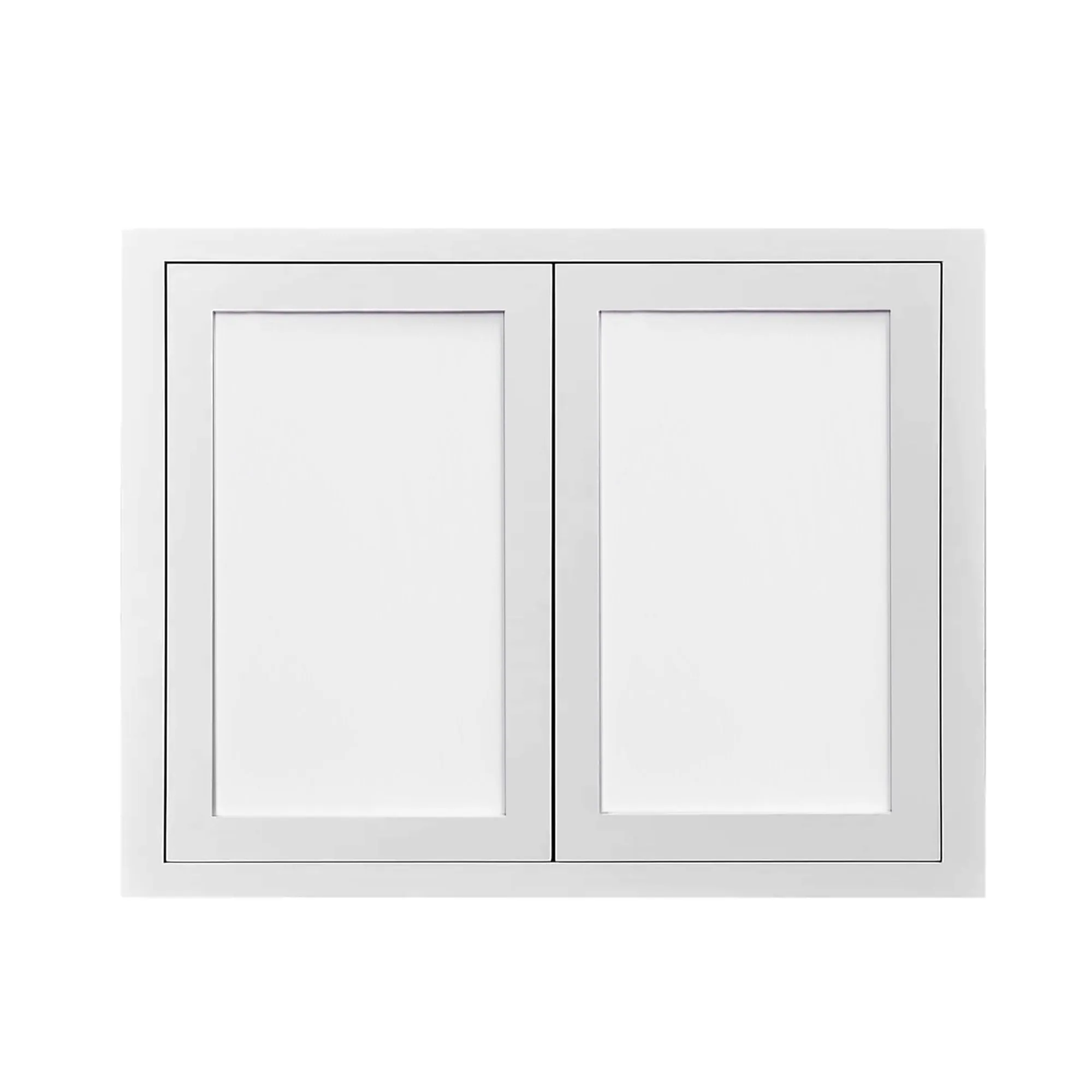 30" Tall Custom Inset Shaker Wall Cabinet - Double Door 24", 27", 30", 33" & 36"