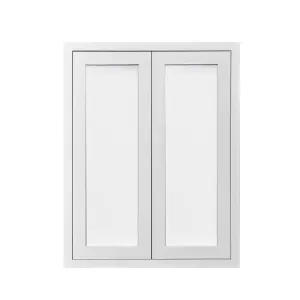 30" Tall Custom Inset Shaker Wall Cabinet - Double Door 24", 27", 30", 33" & 36"