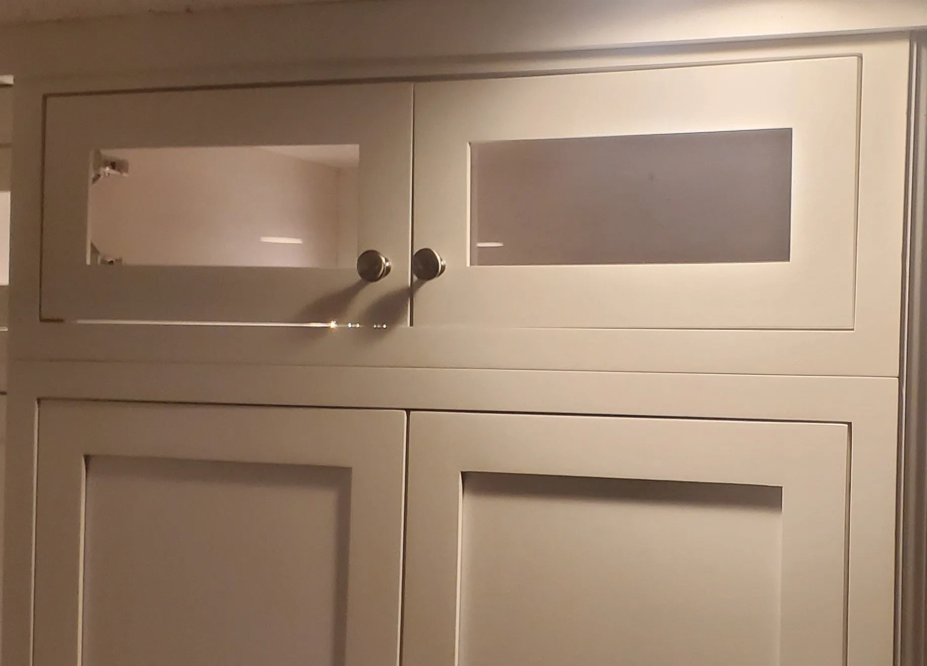 30" Tall Custom Inset Shaker Wall Cabinet - Double Door 24", 27", 30", 33" & 36"