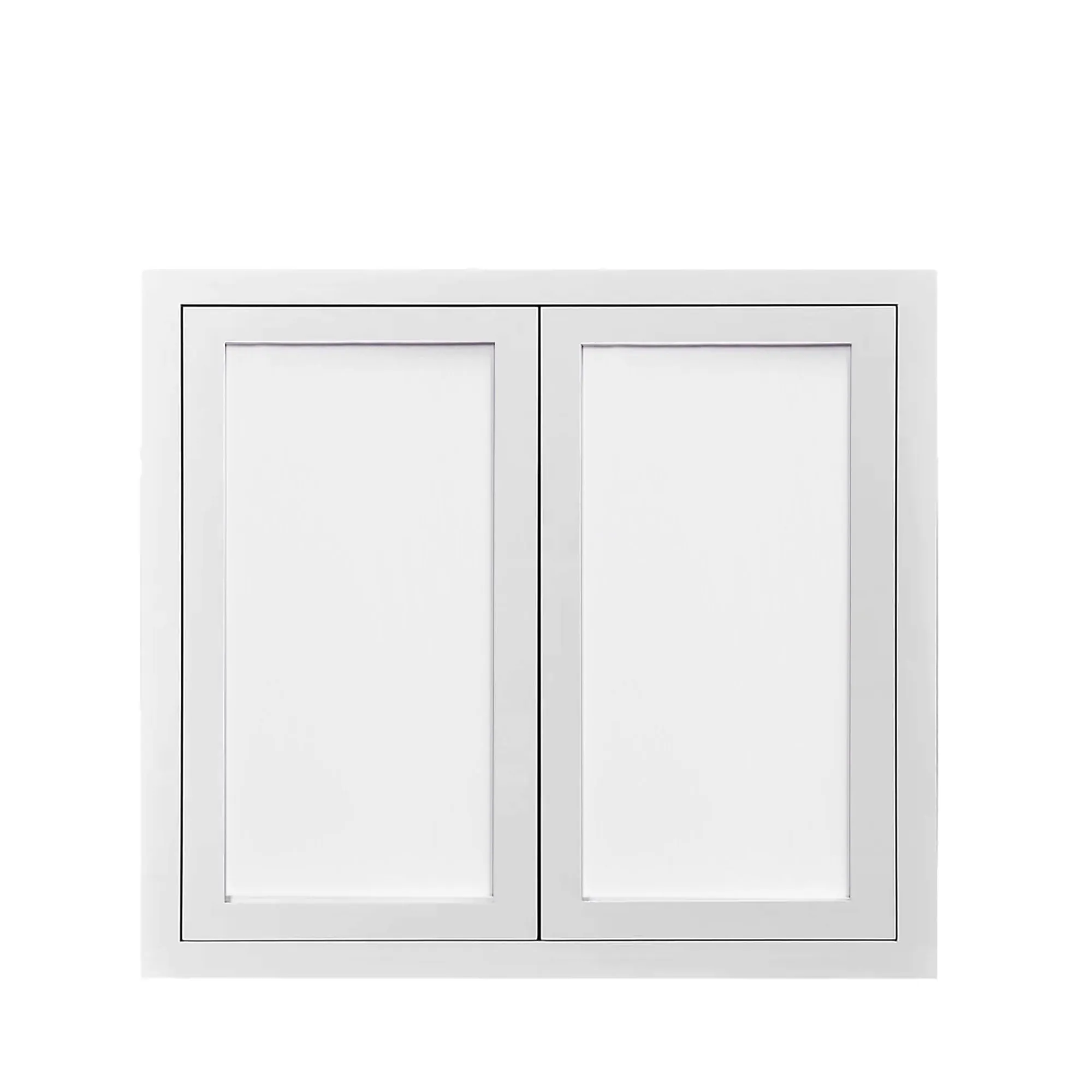 30" Tall Custom Inset Shaker Wall Cabinet - Double Door 24", 27", 30", 33" & 36"