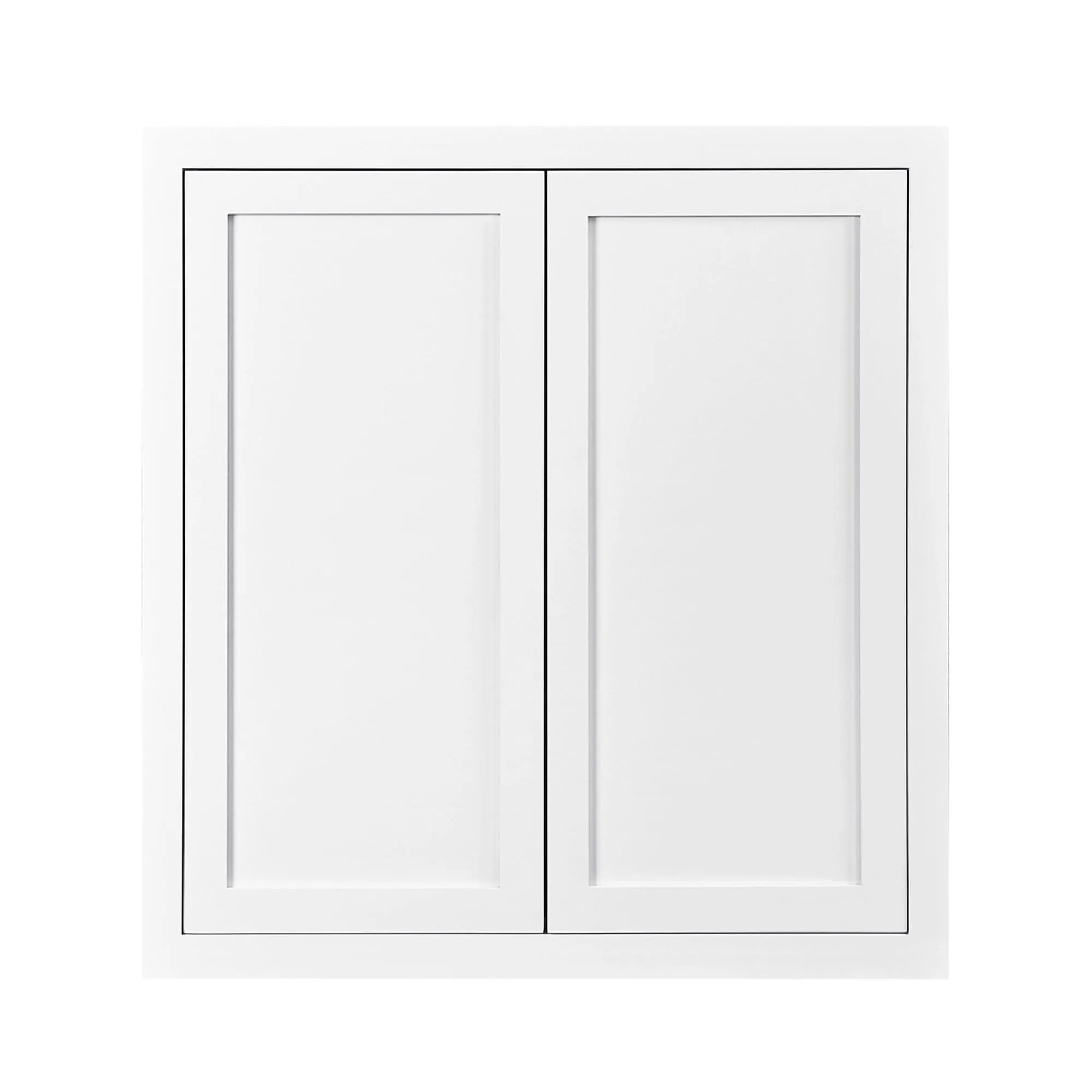 39" Tall Custom Inset Shaker Wall Cabinet - Double Door 24", 27", 30", 33" & 36" Wide