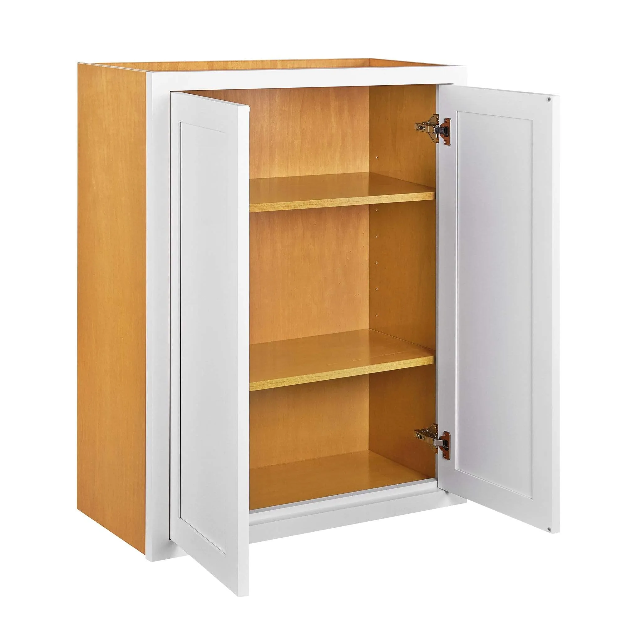 39" Tall Custom Inset Shaker Wall Cabinet - Double Door 24", 27", 30", 33" & 36" Wide