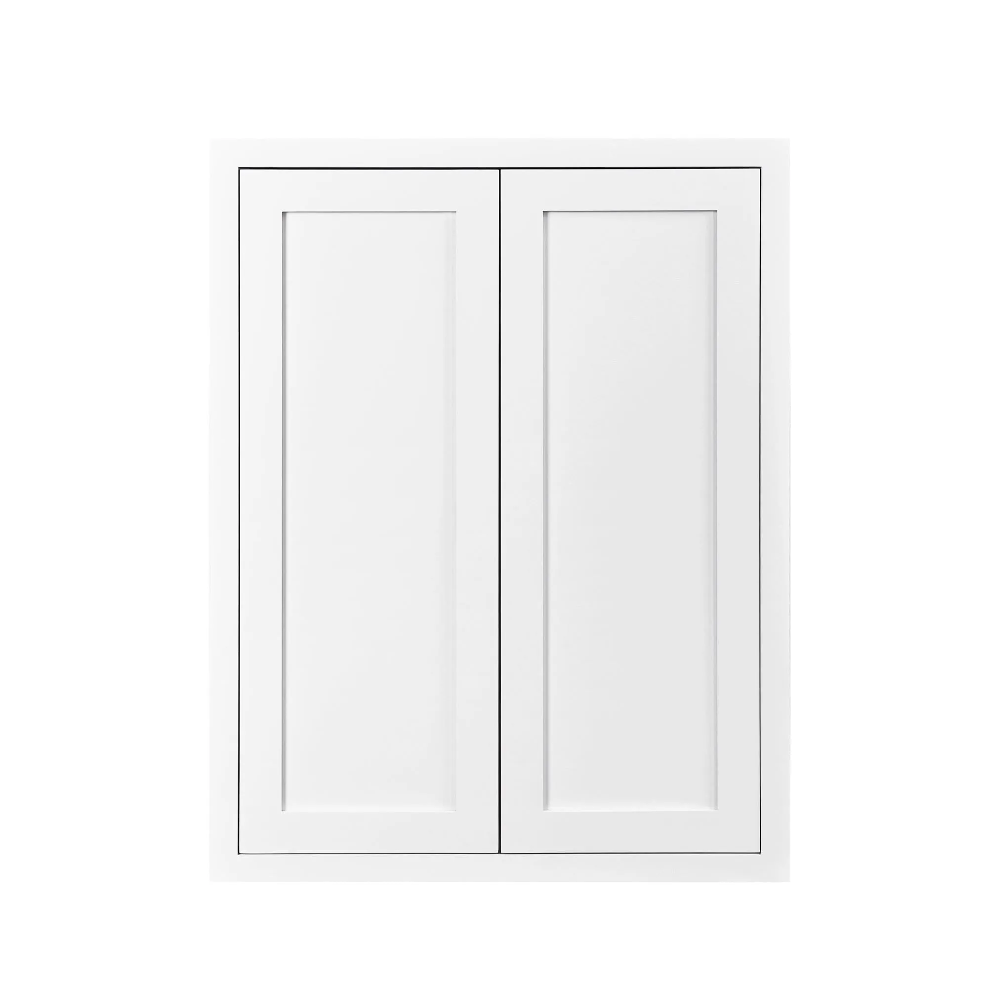 39" Tall Custom Inset Shaker Wall Cabinet - Double Door 24", 27", 30", 33" & 36" Wide