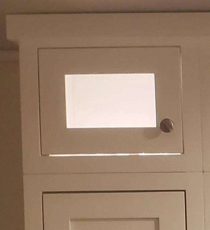 9" Wide Custom Color Glass Ready Inset Shaker Wall Cabinet - Single Door 9", 12", 15", 18", 21", 24" & 27" Tall