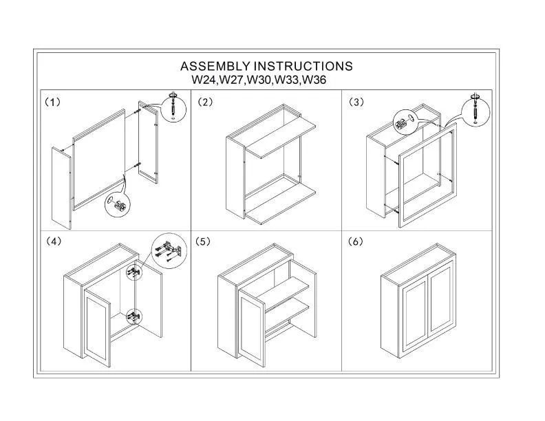 9" Wide Custom Color Glass Ready Inset Shaker Wall Cabinet - Single Door 9", 12", 15", 18", 21", 24" & 27" Tall