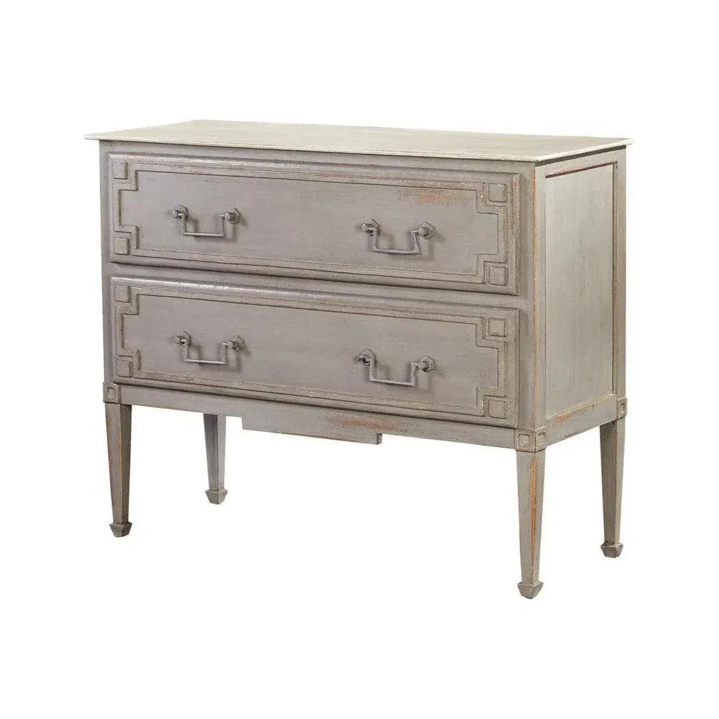 Adalaya Grey Wood Chest