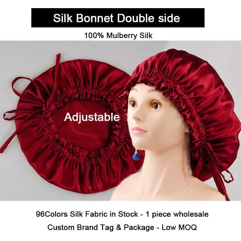 Adjustable Silk Bonnet Double Side - Custom and Wholesale