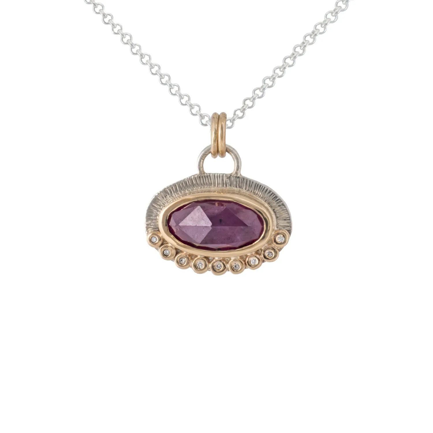 Alice - Gemstone & Diamond Pendant