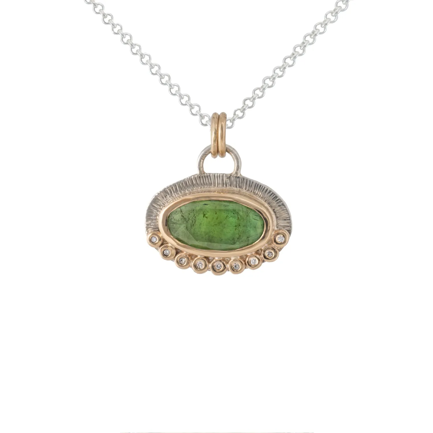 Alice - Gemstone & Diamond Pendant