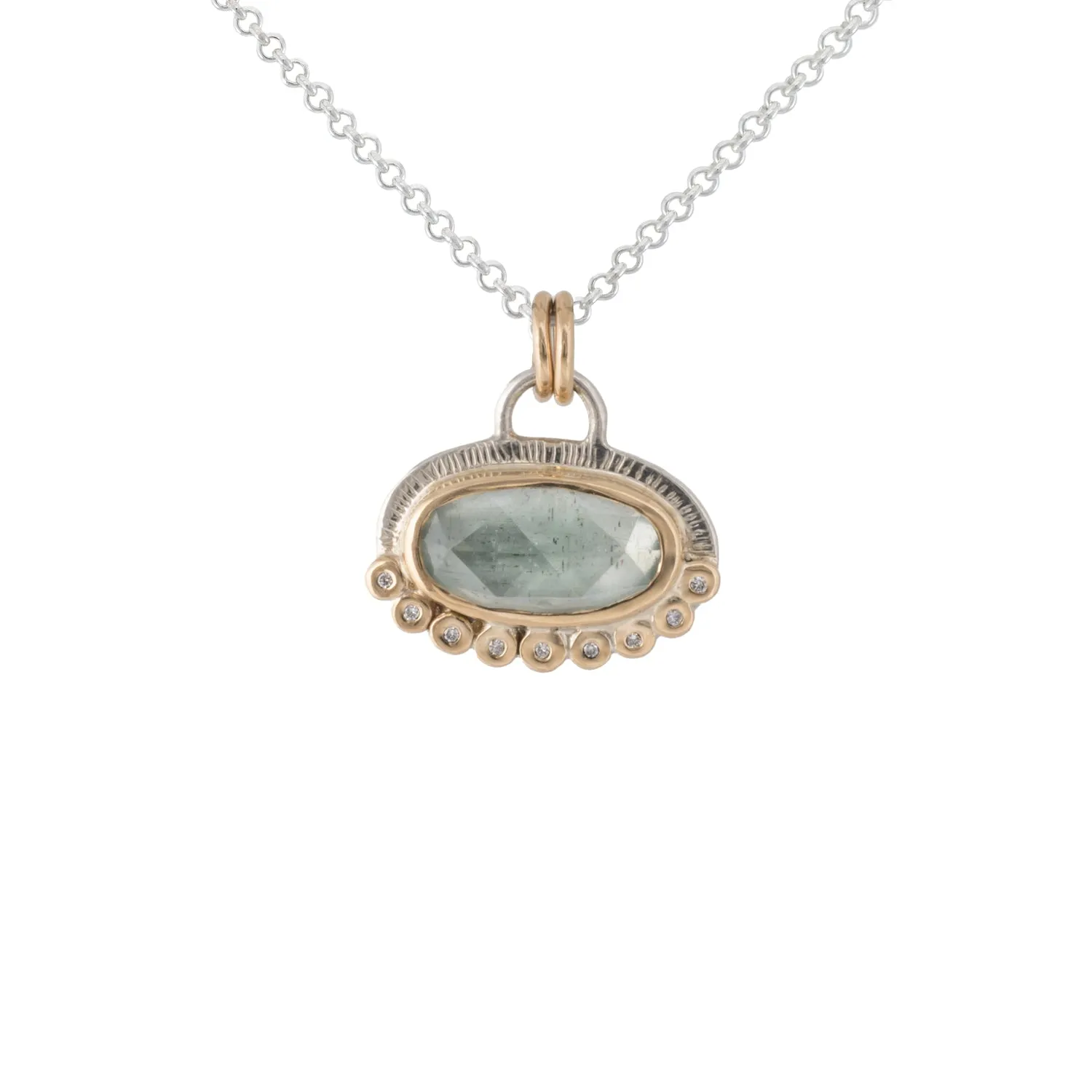 Alice - Gemstone & Diamond Pendant