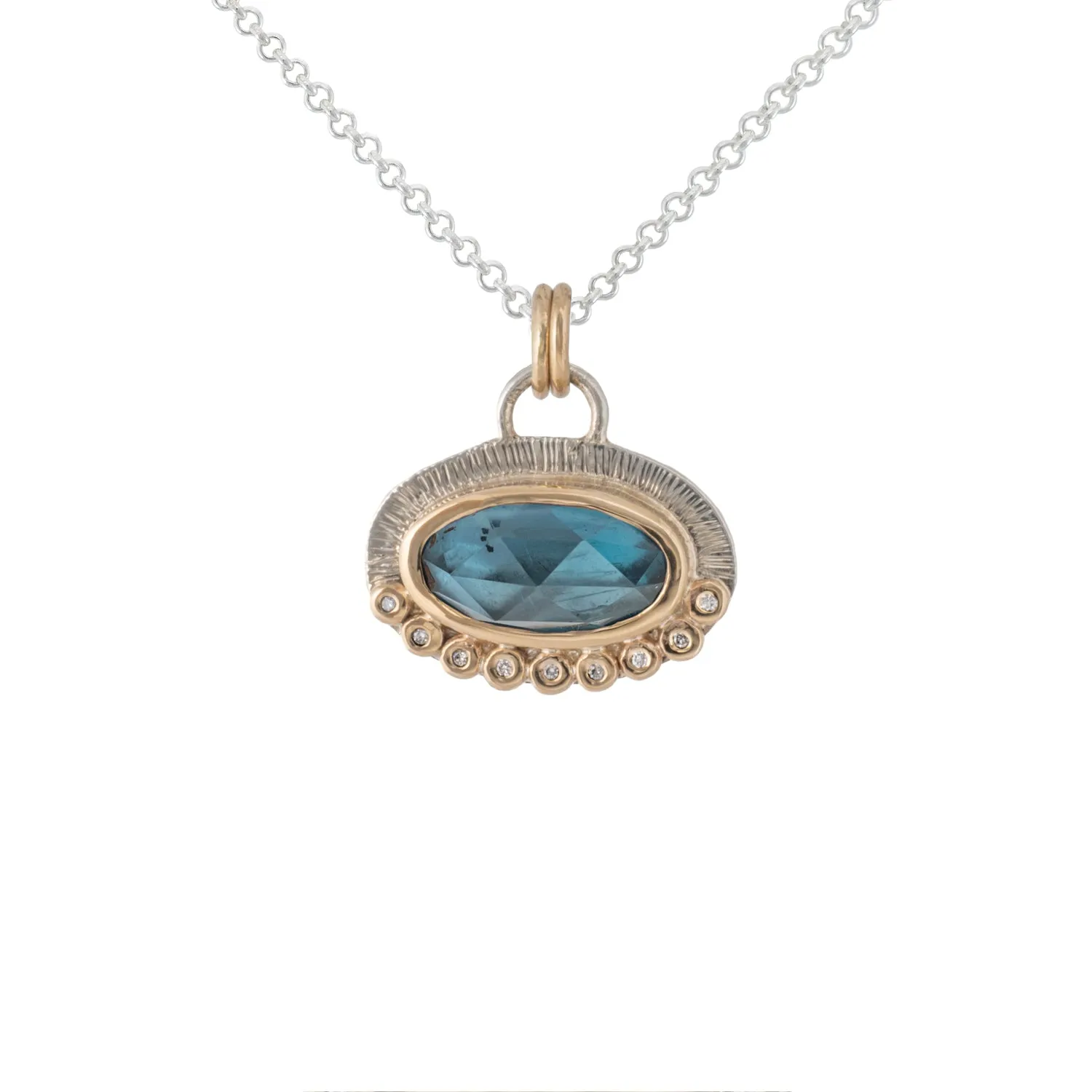 Alice - Gemstone & Diamond Pendant