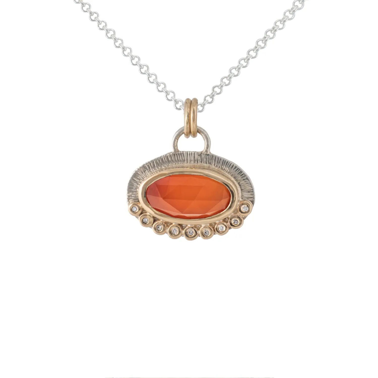 Alice - Gemstone & Diamond Pendant