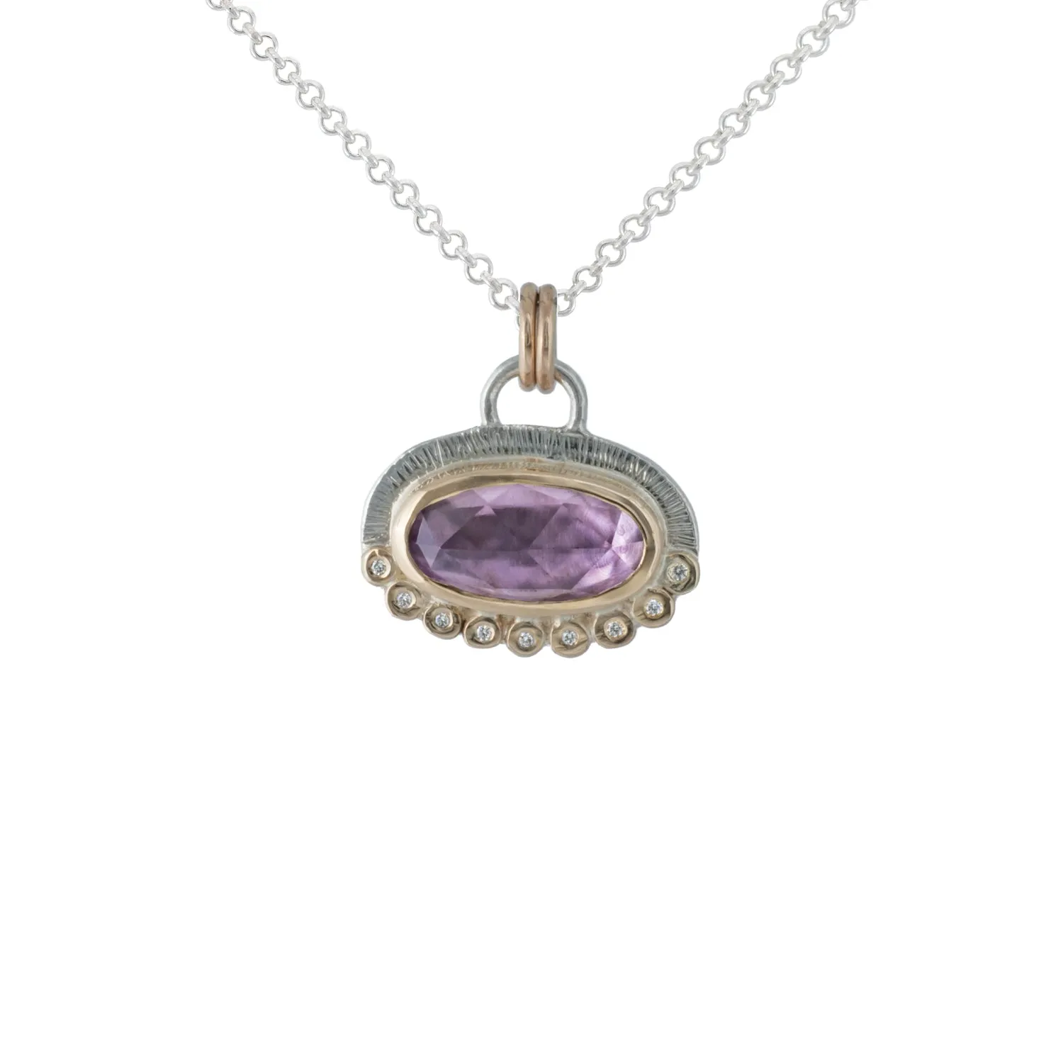Alice - Gemstone & Diamond Pendant