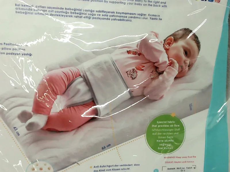 Baby Reflux Support Pillow Gray 43 x 66 x 12 cm