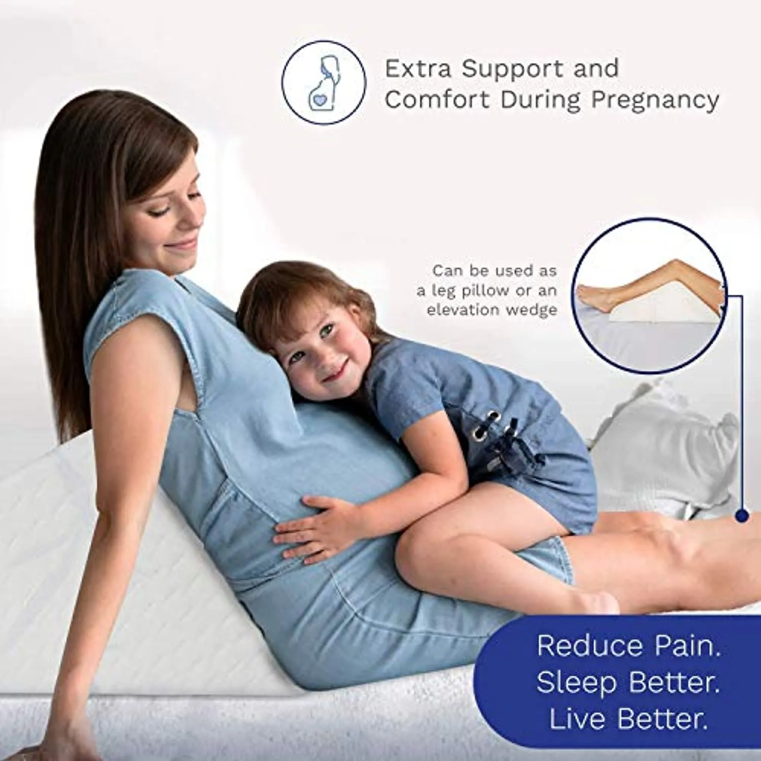 Back Support - Help Reduce Back Pain Immediately. Eco Friendly, Medical Quality Memory Foam  Made in USA
