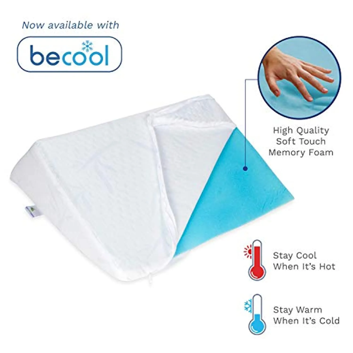 Back Support - Help Reduce Back Pain Immediately. Eco Friendly, Medical Quality Memory Foam  Made in USA