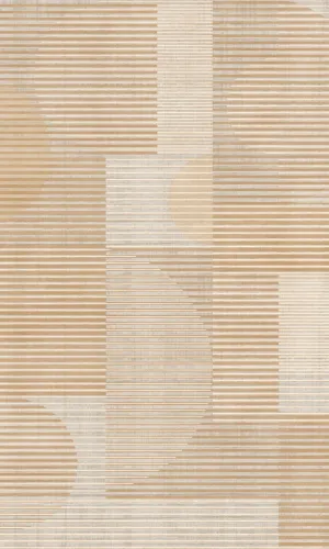 Beige Circles Shapes Geometric Wallpaper R9055