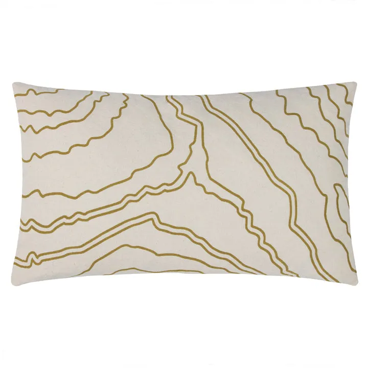 Beige Geometric Cushion