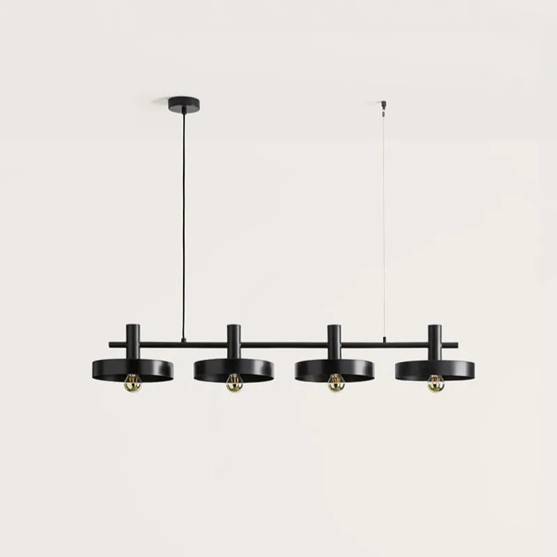 Black Contemporary Four Light Pendant
