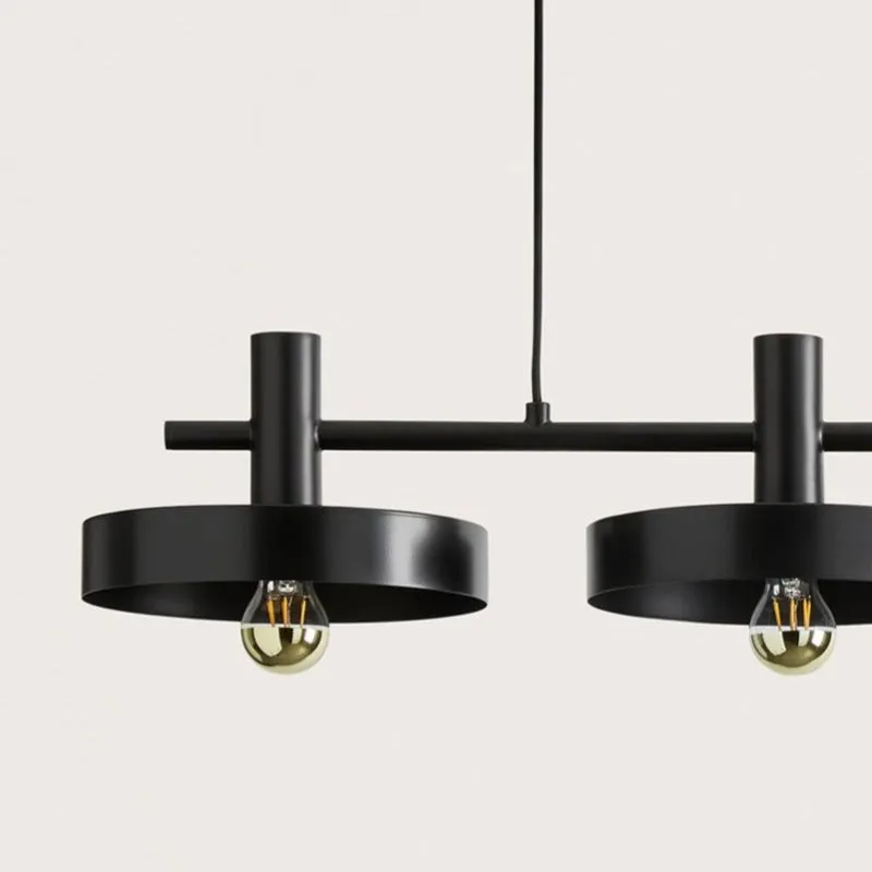 Black Contemporary Four Light Pendant
