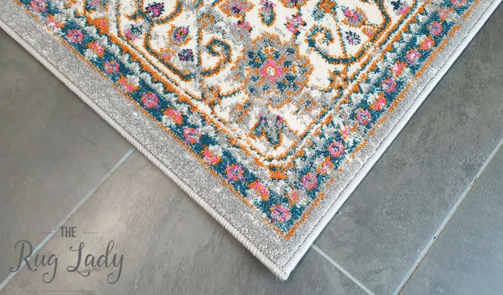 Blake Grey Medallion Transitional Rug