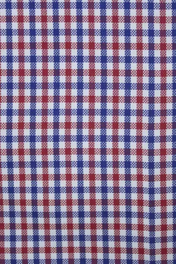 Blue & Red Gingham Check Shirt