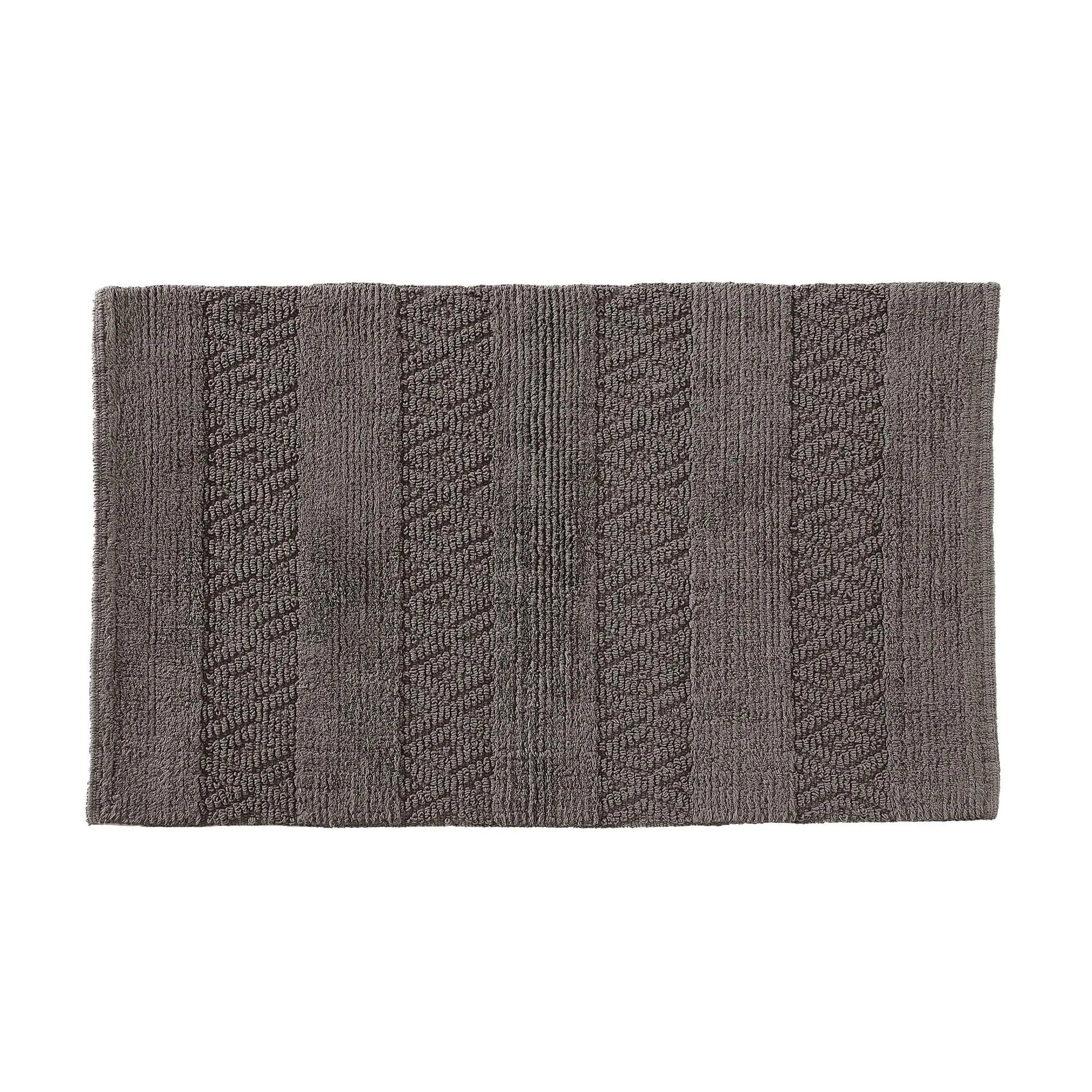 Brielle Home Thompson Handwoven 100% Cotton Bath Rug