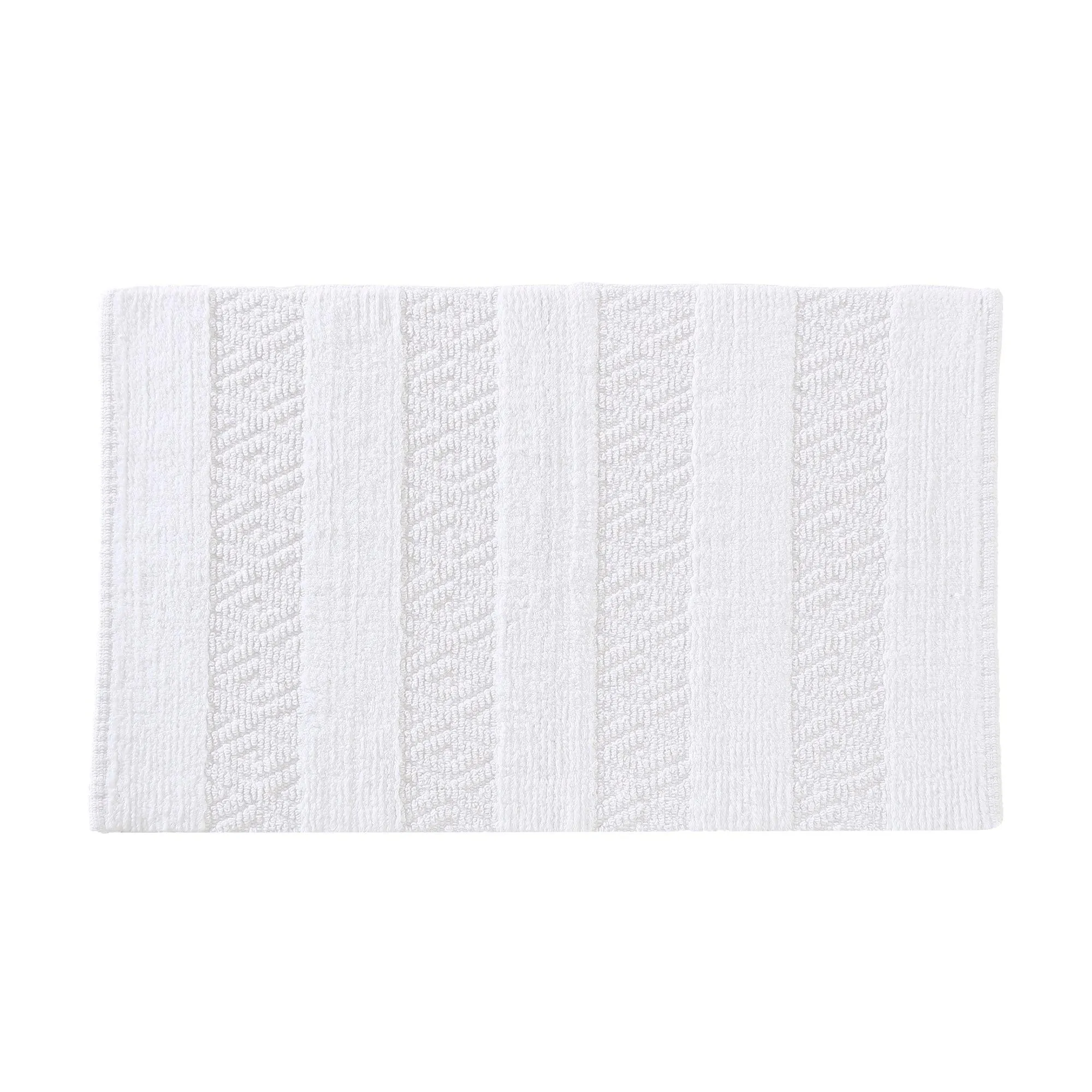 Brielle Home Thompson Handwoven 100% Cotton Bath Rug