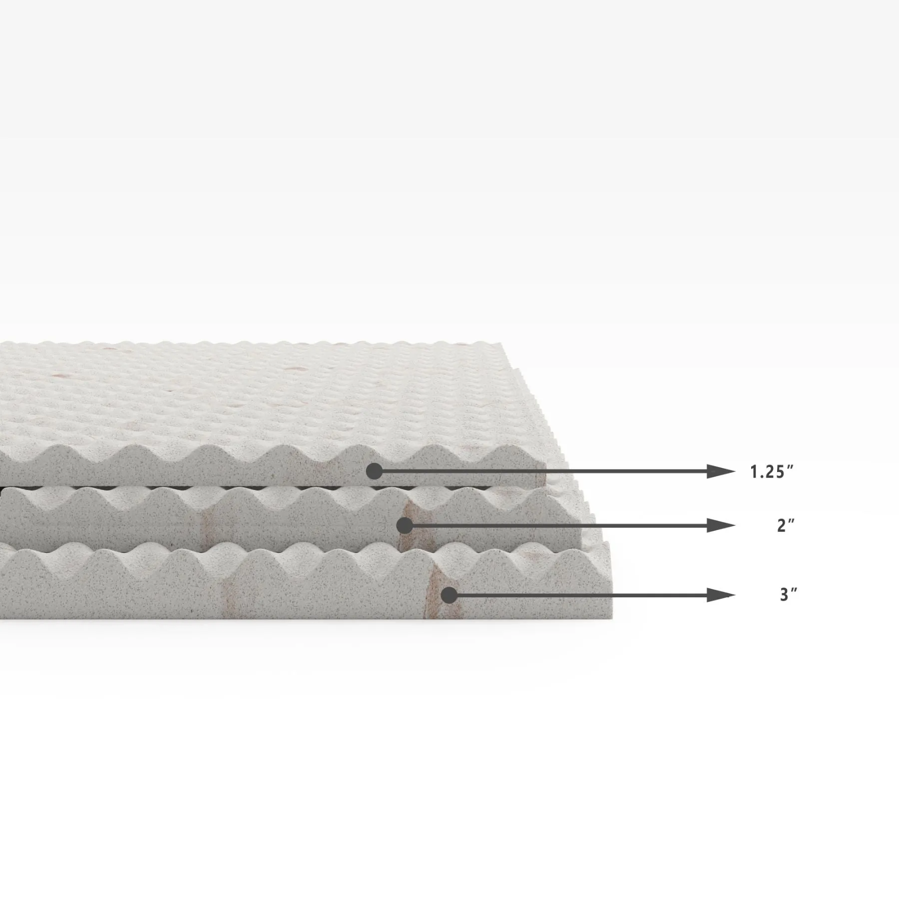 Copper Cooling Swirl Memory Foam Mattress Topper