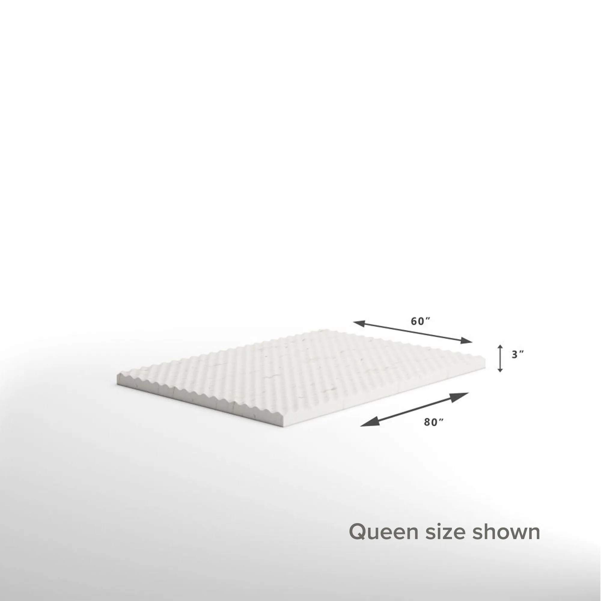 Copper Cooling Swirl Memory Foam Mattress Topper