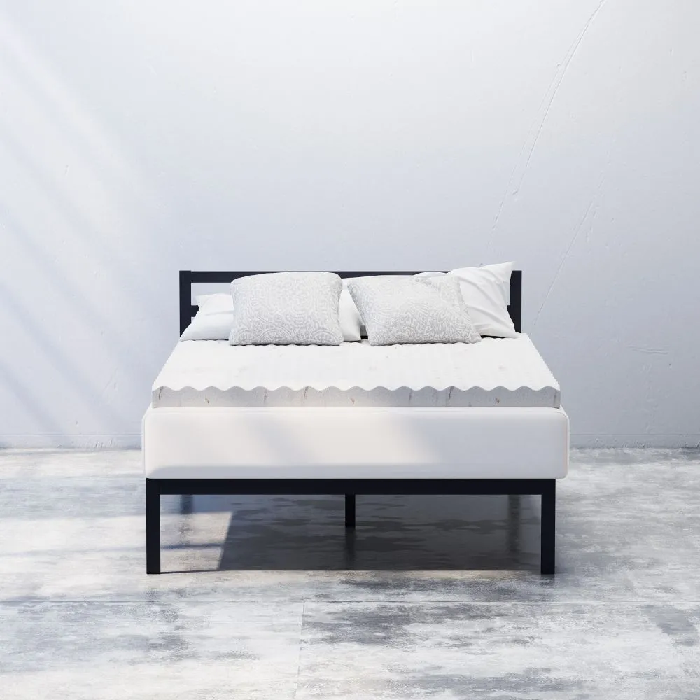 Copper Cooling Swirl Memory Foam Mattress Topper