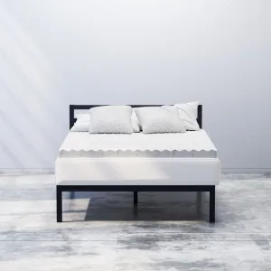 Copper Cooling Swirl Memory Foam Mattress Topper