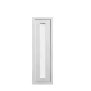 Custom Glass Ready 30" Tall Inset Shaker Wall Cabinet - Single Door 9", 12", 15", 18" & 21"