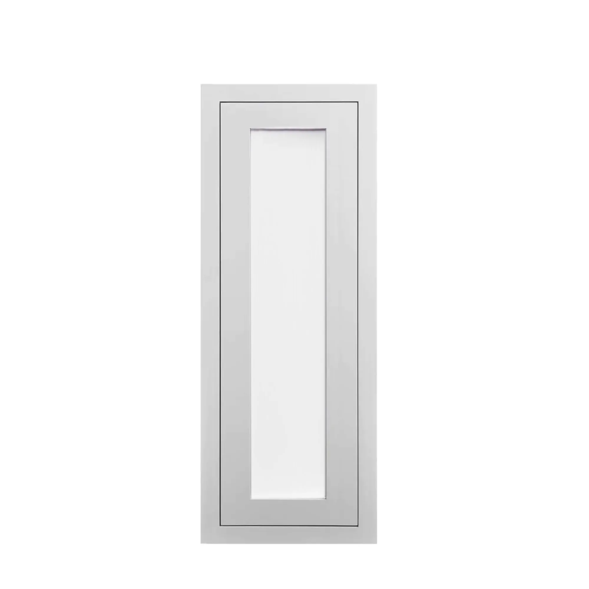 Custom Glass Ready 30" Tall Inset Shaker Wall Cabinet - Single Door 9", 12", 15", 18" & 21"