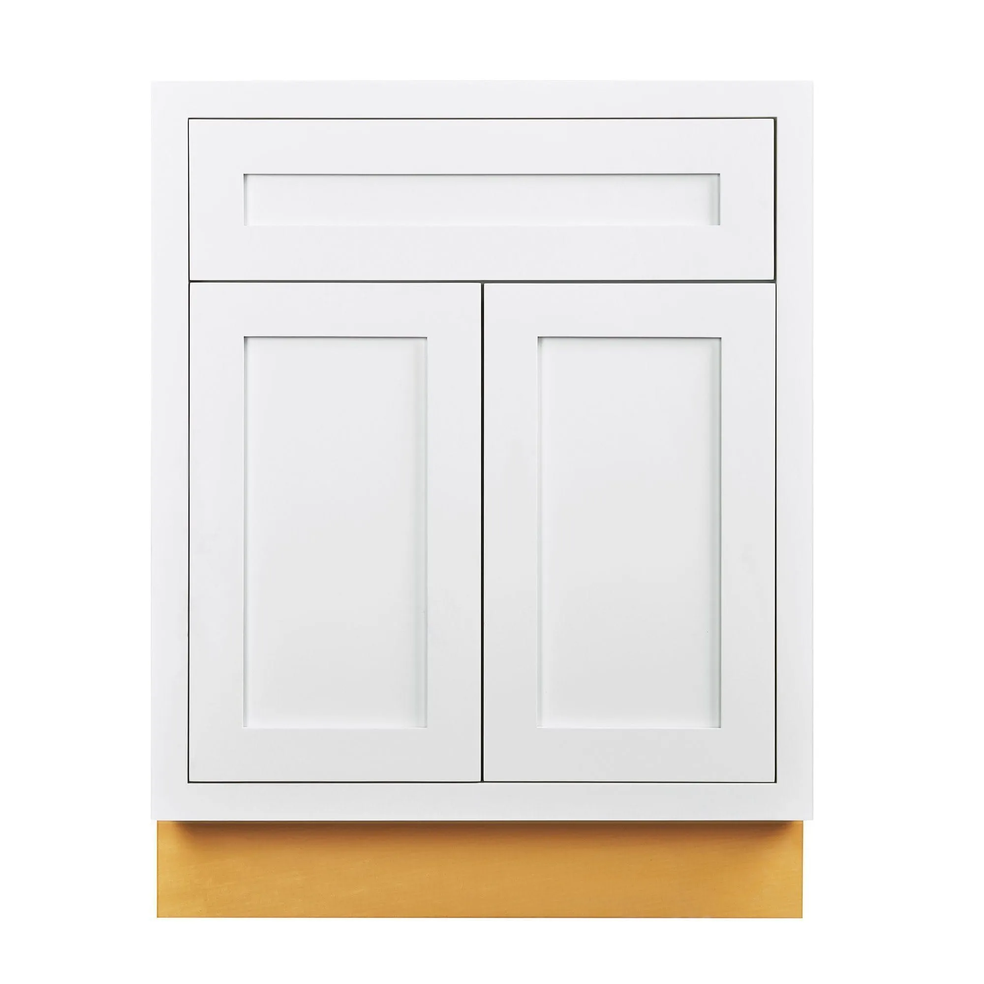 Custom Inset Base Cabinet - Double Door 24"-27" Wide