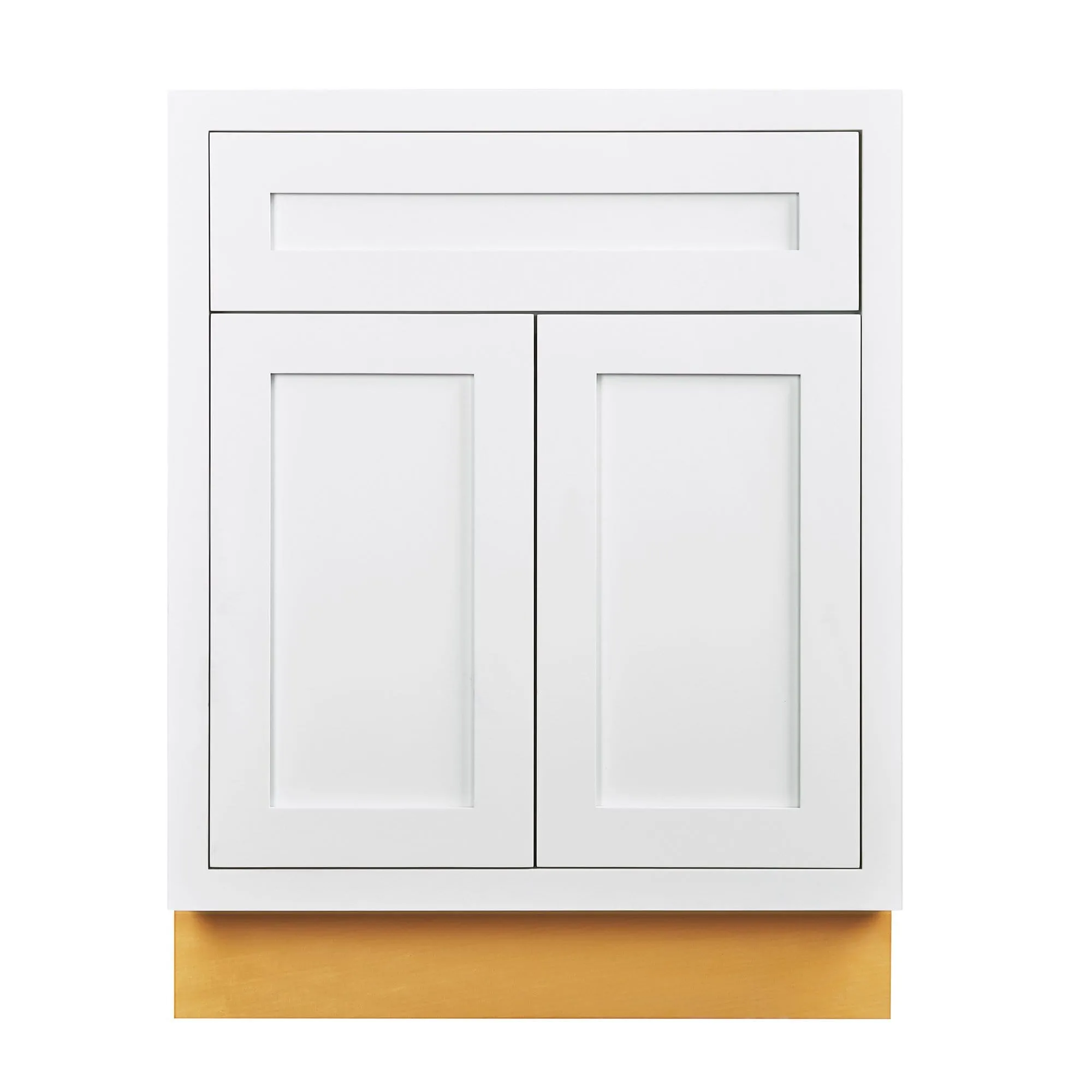 Custom Inset Base Cabinet - Double Door 24"-27" Wide