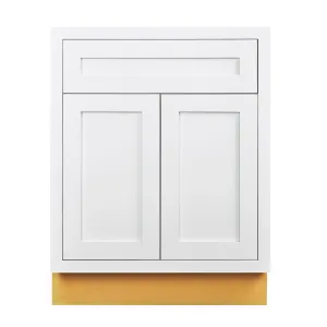 Custom Inset Base Cabinet - Double Door 24"-27" Wide